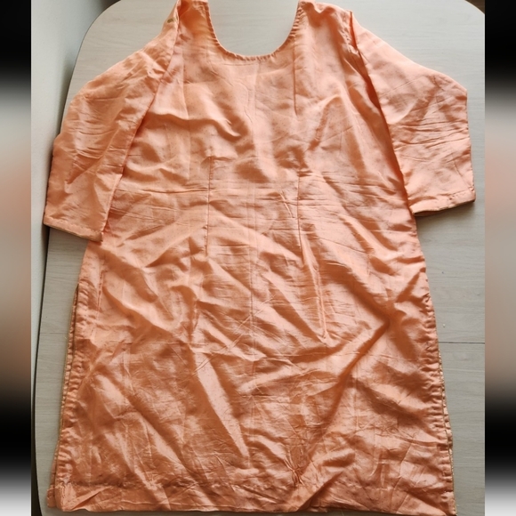 Peach Patiala Salwar Kameez Suit - Picture 3 of 9